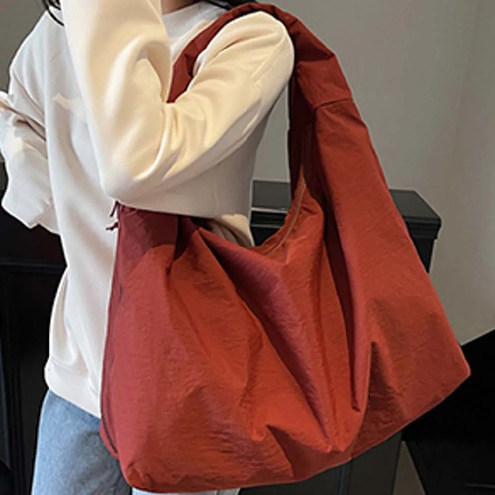 Lett Allsidig Kvinners Skulderveske - Slapp Nylon