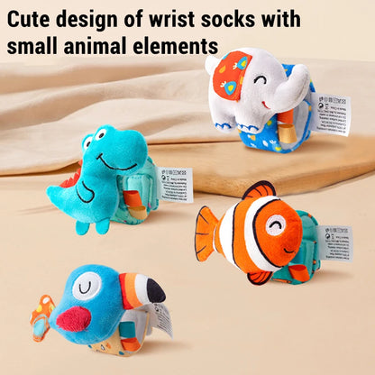 Baby Wrist Rattle Set Newborn Sensory Toys Soothing Gift