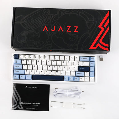 Teclado mecánico 68 teclas inalámbrico Bluetooth RGB efecto Hall