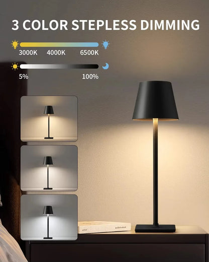 LED bordlampe berøringssensor skrivebord natlys stemningsfuldt sengebord lys efterår 2026 boligindretning trend