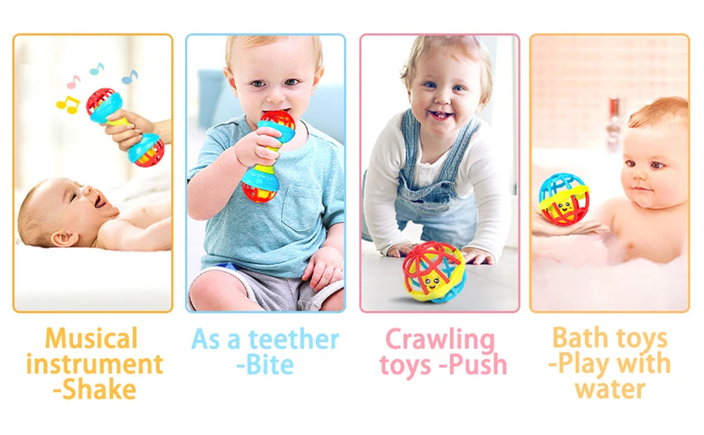 Baby rammelaar bal pasgeboren sensorisch speelgoed rustgevend cadeau