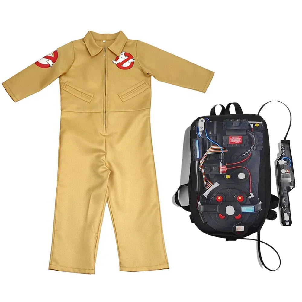 Ghostbusters Movie Cosplay Costume Set with Proton Pack Prop for Adults Halloween Carnival 2026