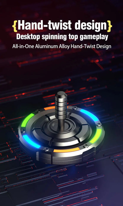 EDC Fidget Spinner Metal Luminous Push Card Coin Stress Toy