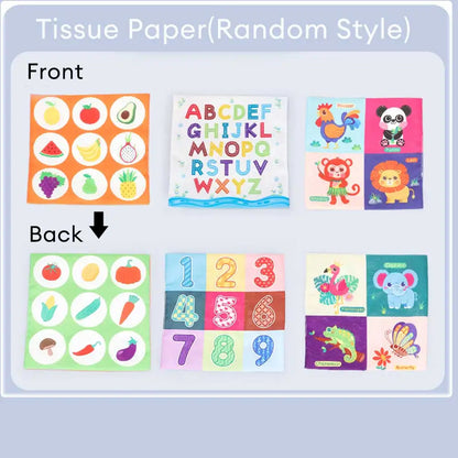 Juguete de caja de pañuelos de tela Montessori Juguetes sensoriales para recién nacidos