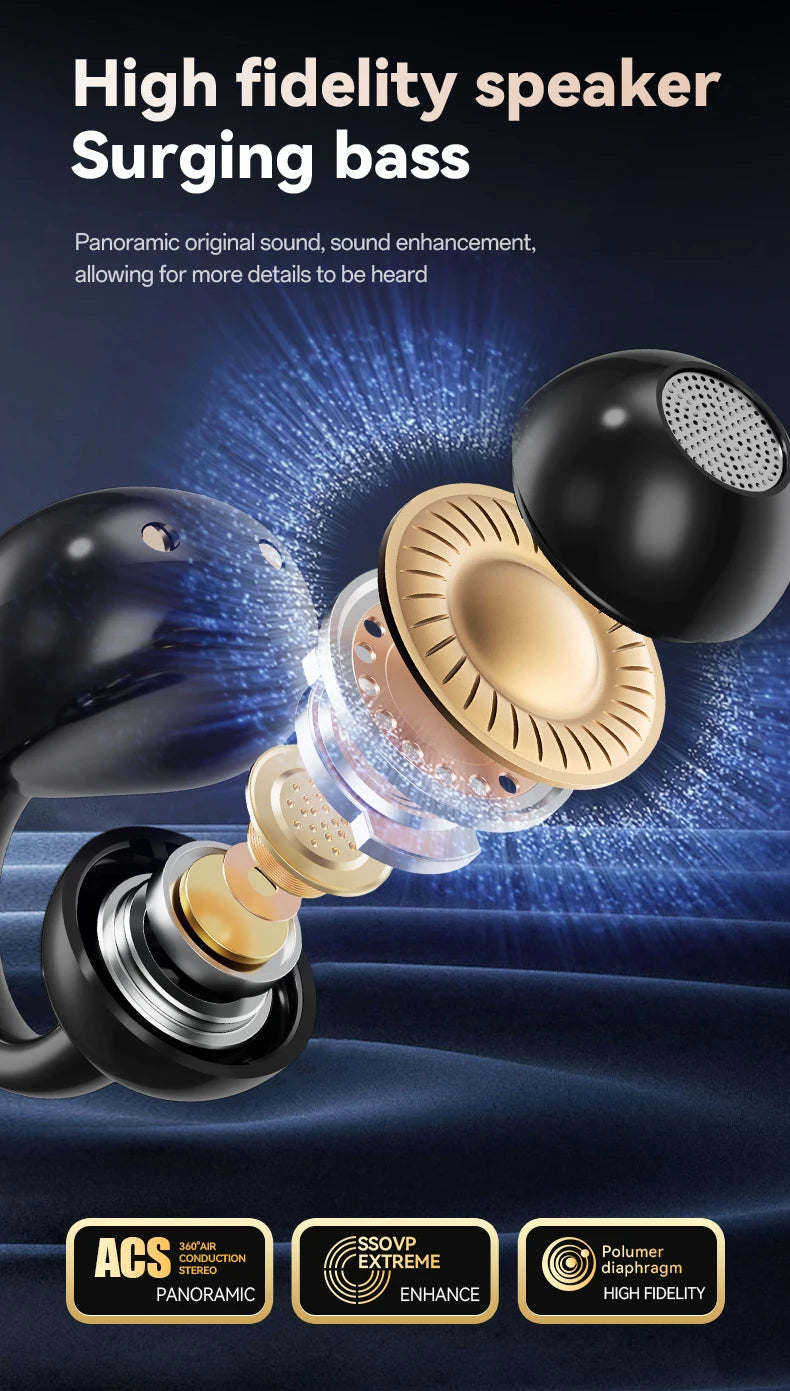 Wireless Translator Earbuds Touch Screen Case 144 Languages