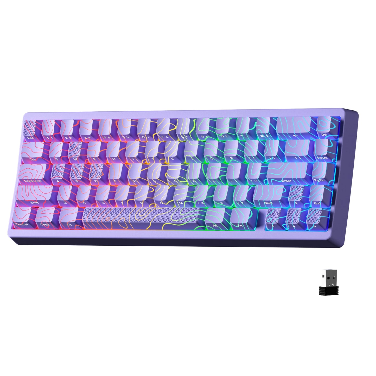 Mechanisch Toetsenbord M67 67 Toetsen Pakking Hot Swappable RGB