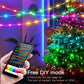 Guirlande lumineuse de Noël Bluetooth - Guirlande LED étanche pour arbre de Noël, application et décoration de vacances télécommandée