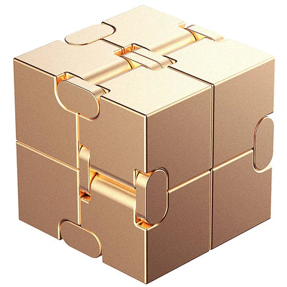 Metal Magic Cube Stress Relief Toy Portable Puzzle Focus