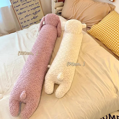 Cuscino per il corpo Grande Coniglio Peluche Decorativo Cuscino lungo imbottito Animale Cuscino autunno 2025 Compagno accogliente per il letto e cuscino da viaggio
