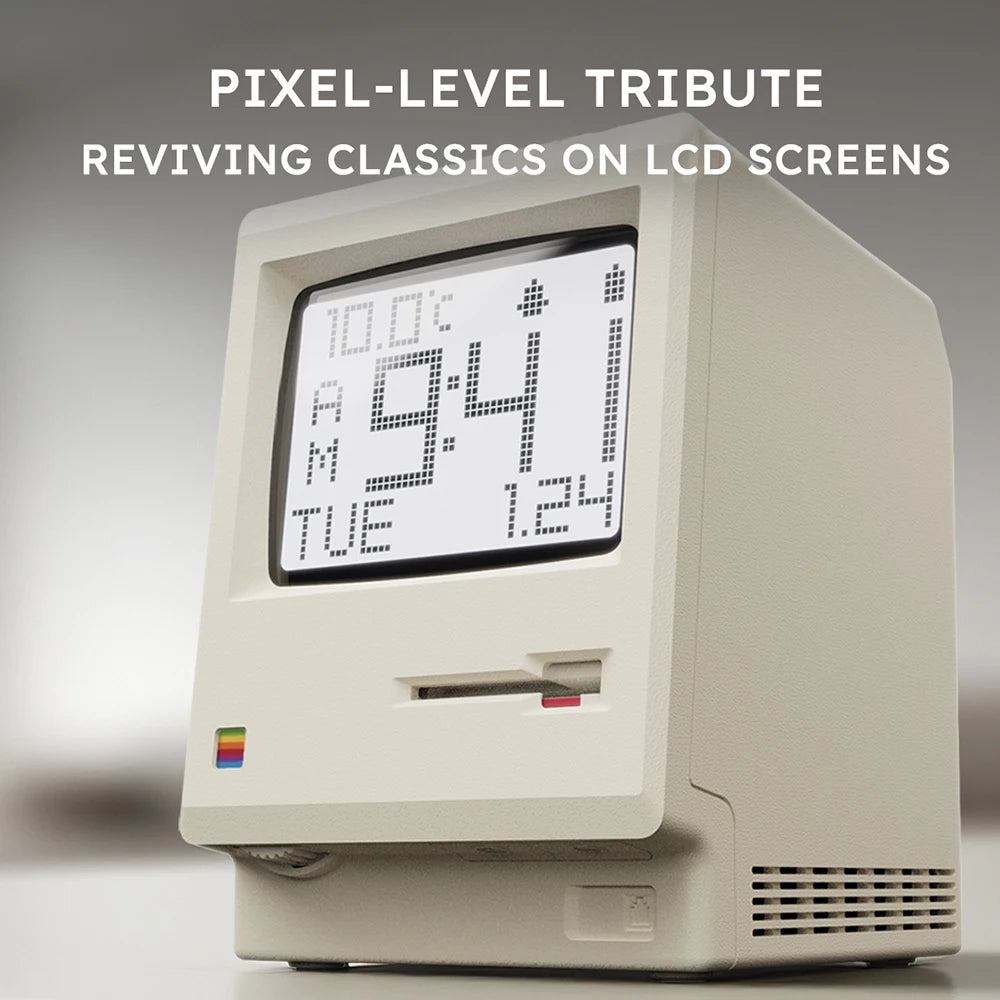 Retro Alarm Clock With Digital Display Desktop Decor Inspired By Vintage Computers Fall 2025 Gift