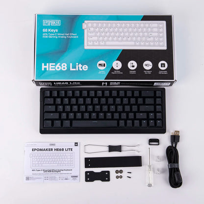 Teclado Mecánico Cableado Magnético al 65 Porciento con Retroiluminación RGB