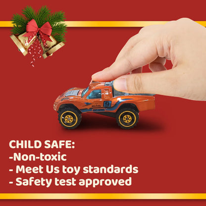 Calendario dell'Avvento Set 24 Auto in Lega Conto alla Rovescia di Natale