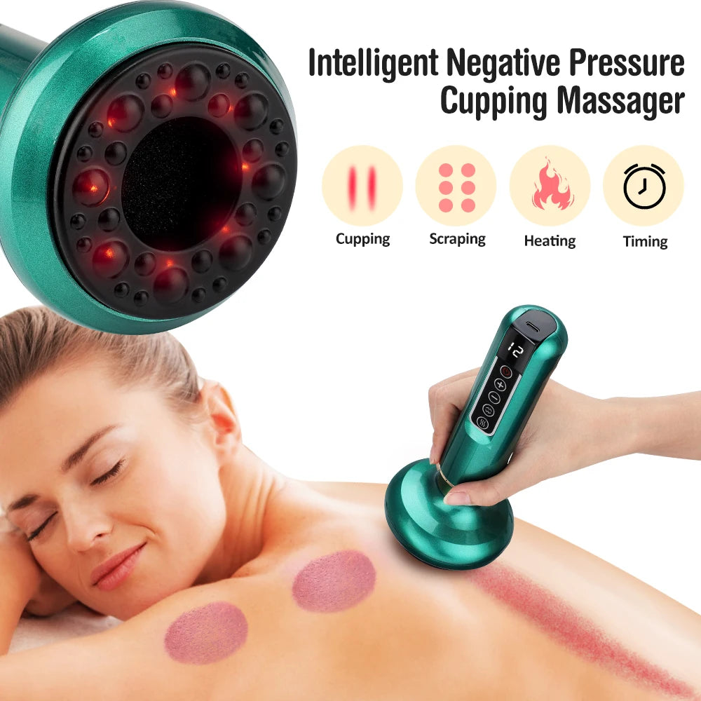 Cupping Device Massage Vacuum Therapy 6 and 12 Levels Back Meridians TikTok Viral Fall 2026 Anti Cellulite Heating