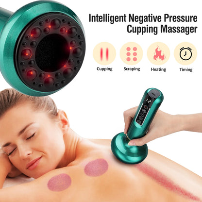 Cupping Device Massage Vacuum Therapy 6 and 12 Levels Back Meridians TikTok Viral Fall 2026 Anti Cellulite Heating