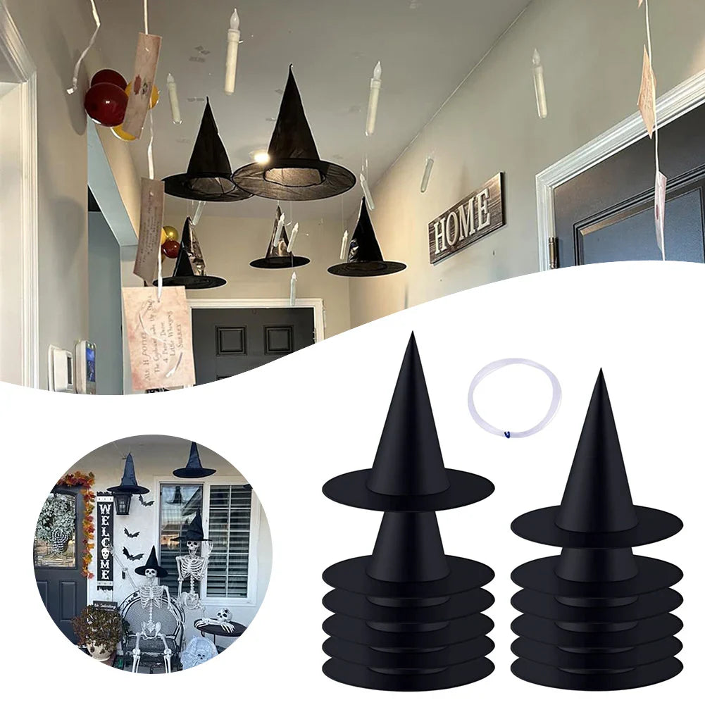 Witch Hats Hanging Decor Halloween Props Indoor Outdoor