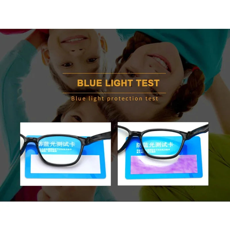 Blue Light Blocking Glasses Kids Eyewear Anti Eyestrain UV Protection for Digital Devices Back to School 2026