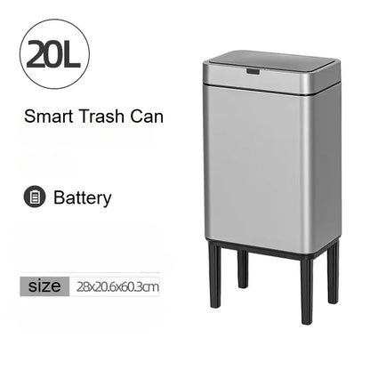 Smart Sensor Trash Can 20L Stainless Steel Waste Bin