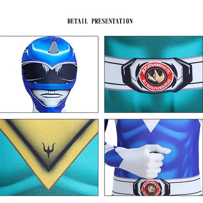 Samurai Sentai Shinkenger Power Rangers Cosplay Jumpsuit Costume Set with Mask for Adults 2026