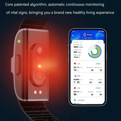 Fitness tracker pulsmåler blodtryksmåler skridttæller vandtæt smart armbånd forår 2026 gave