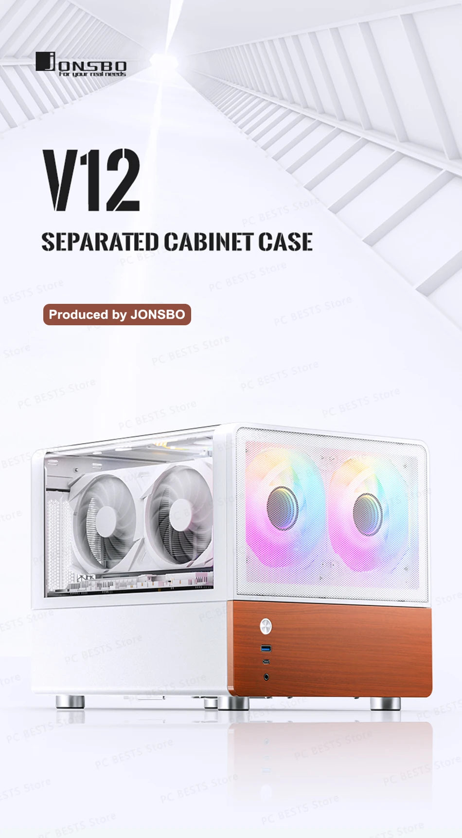 Boîtier PC Mini ITX MicroATX Vue sur Mer Verre Compact Gaming