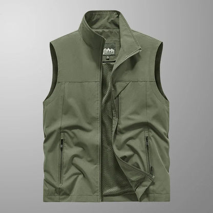 Waterproof Versatile Mens Vest - Sleeveless Polyester