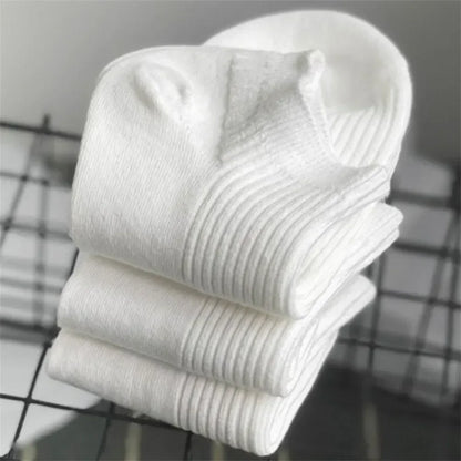 Soft women's invisible ankle socks 5-pack - 100% cotton sweat-absorbing low-cut boat socks
