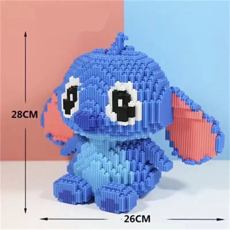 New Disney Stitch Giant Building Block Toy for Kids, 33cm Birthday Gift Puzzle Decoration Fast Delivery