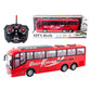 Remote Control Electric Tour Bus - Scale RC Vehicle with Lights for Kids, School & City Fun