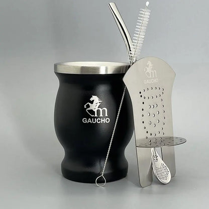 Yerba Mate Bombilla Set Stainless Steel Mate Kit Easy Clean