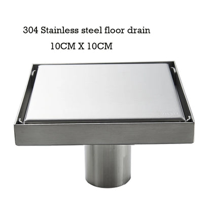 Floor Drain Invisible Square Shower Drain Anti Odor Stainless Steel Easy Clean 2026 Home Renovation Trend