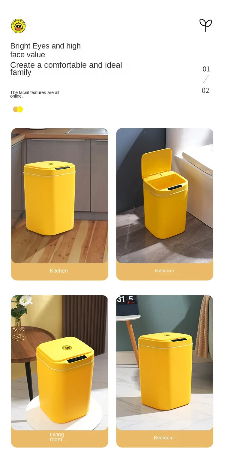 Sensor Trash Can Automatic Waste Bin Home 2025 Hands Free