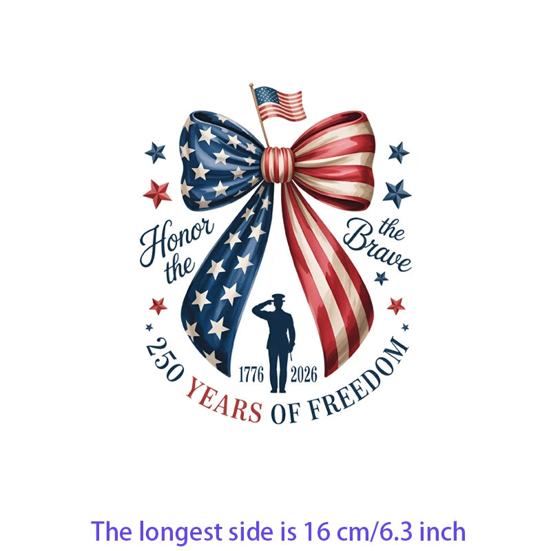 Iron On Patches USA Flag Bald Eagle Heat Transfer Set Patriotic 4th Of July DIY Clothing Decor 2026