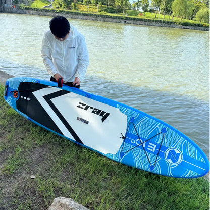 Inflatable Stand Up Paddle Board 297x76 cm with Accessories for Kids and Adults, Lightweight SUP Board for Lakes and Oceans