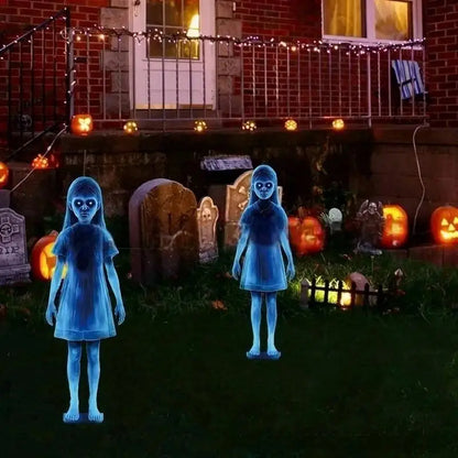 Halloween Little Girl Garden Post Outdoor Yard Decor