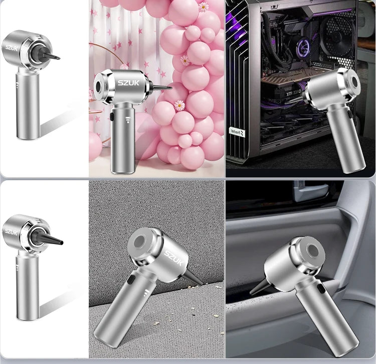 Aspiradora de coche inalámbrica mini de mano fuerte 6000mAh