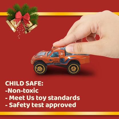 Calendario dell'Avvento Set 24 Auto in Lega Conto alla Rovescia di Natale