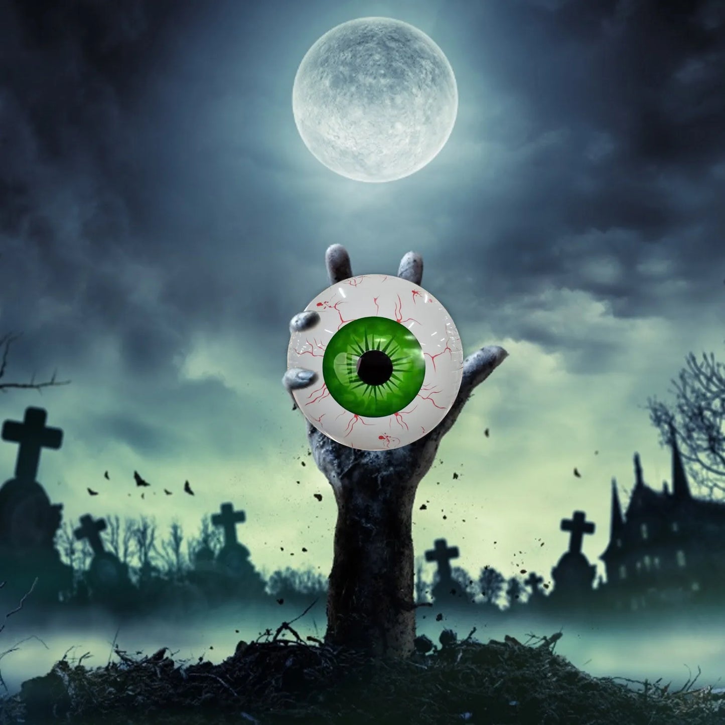 Halloween Inflatables Bloodshot Eyeball Yard Decor 2025