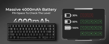 Mechanisch Toetsenbord M67 67 Toetsen Pakking Hot Swappable RGB