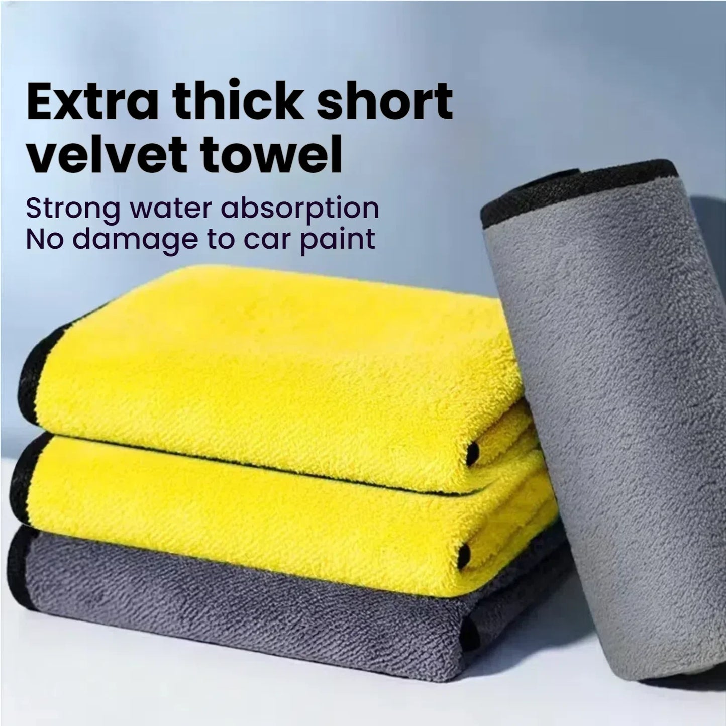 Car Microfiber Towels Double Layer Detailing Cloth Fall 2025 Soft Highly Absorbent Drying Towel