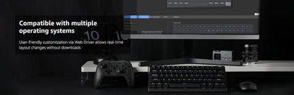 Teclado Mecánico Magnético Hot Swap 60 Porciento 8000Hz