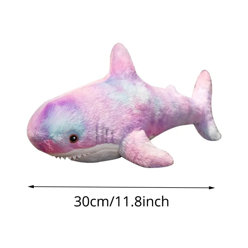 Adorable Purple Shark Plush Toy - 30cm (11.8 inch) Soft Cuddly Animal for Kids, Perfect Sleep Companion and Room Decor