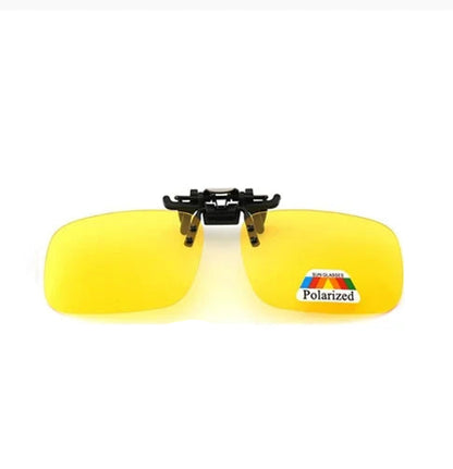 Polarized Clip On Sunglasses - UV 380 Driving Fishing Glasses Color Lenses