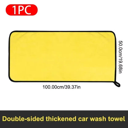 Car Microfiber Towels Double Layer Detailing Cloth Fall 2025 Soft Highly Absorbent Drying Towel