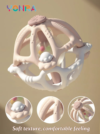 Silikone bidering rangle kugle Montessori nyfødt sensoriske legetøj