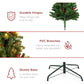 Pre-Lit Artificial Christmas Tree with Pinecones & Berries - 250 Lights, Easy Assembly, Holiday Decor