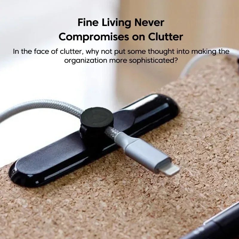 Organizzatore per cavi USB Clip in silicone per cavi Supporto da scrivania