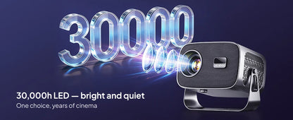 Mini Android Projector WiFi 6 350 ANSI Lumens – 4K Ready Smart Home Cinema 2026 Gift