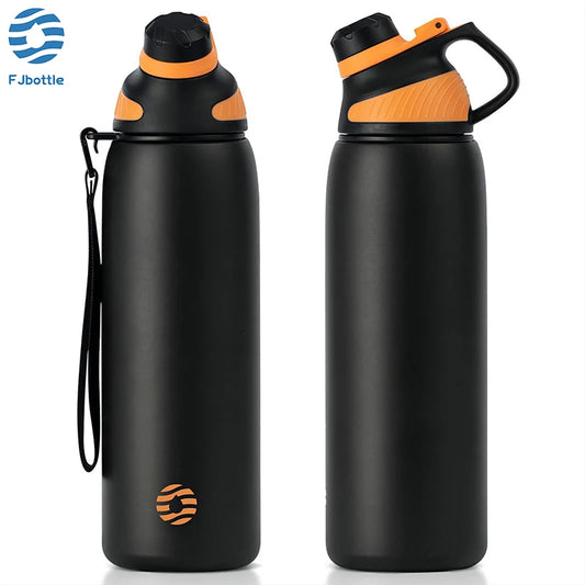 Bouteille d’eau isolée 1000ml acier inoxydable flacon sous vide avec couvercle magnétique voyage été 2026