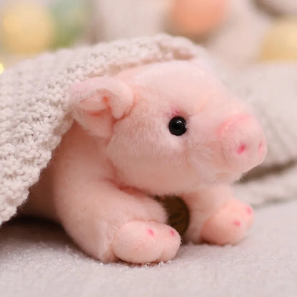Cute Lifelike Pink Pig Plush Toy - Soft Stuffed Animal for Kids, Available in 20cm and 40cm Sizes, Perfect Gift
