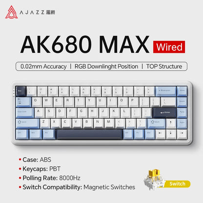 Teclado Mecánico Sixty Mini Inalámbrico ARGB Magnético Hall